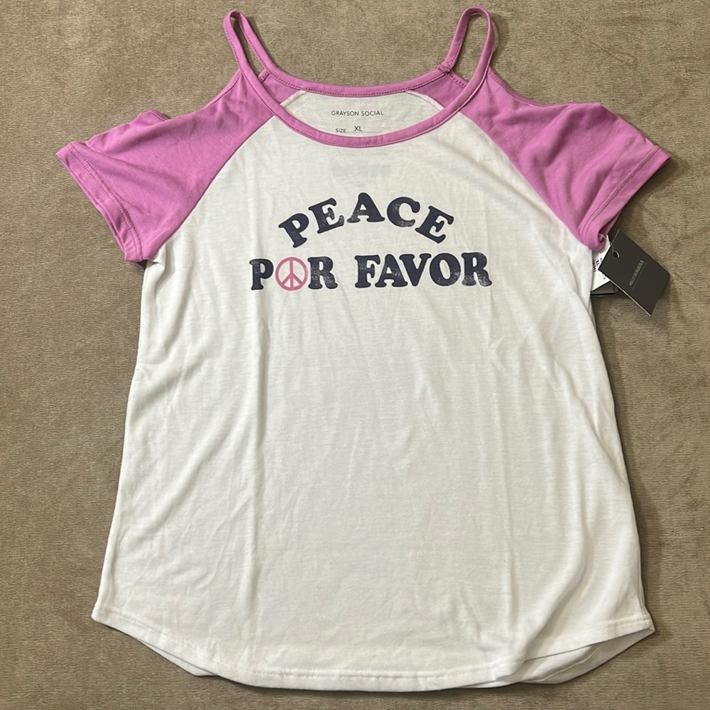 New Grayson Social Peace top XL 14/16